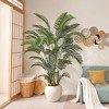 DR.Planzen Multi-Height Artificial Palm Tree in White Pot (6/7/8FT), Lifelike Faux Palm Plant for Indoor & Outdoor Home Decor - 4 of 4
