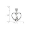 Black Bow Jewelry Sterling Silver Alpha Epsilon Phi Greek Life Pendant - 2 of 3