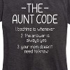 Women's - Instant Message - The Aunt Code Short Sleeve Graphic T-Shirt - 2 of 4