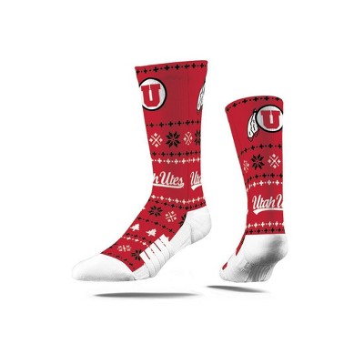 NCAA Utah Utes Holiday Sweater Crew Socks
