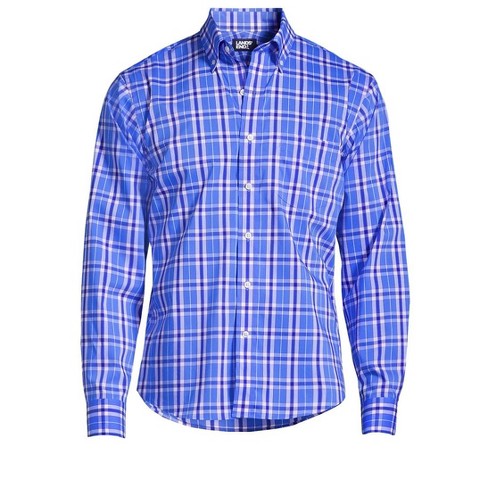 Lands' End Men's Traditional Fit Comfort-first Shirt With Coolmax - 2x ...