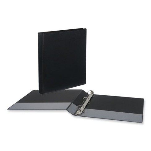 Universal Slant D-Ring View Binder, 3 Rings, 1" Capacity, 11 x 8.5, Black, 12/Carton - image 1 of 4