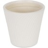 Cheung's Currula Tapered Curved Swirl Pattern Ceramic Pot - Small - White - 3 of 3