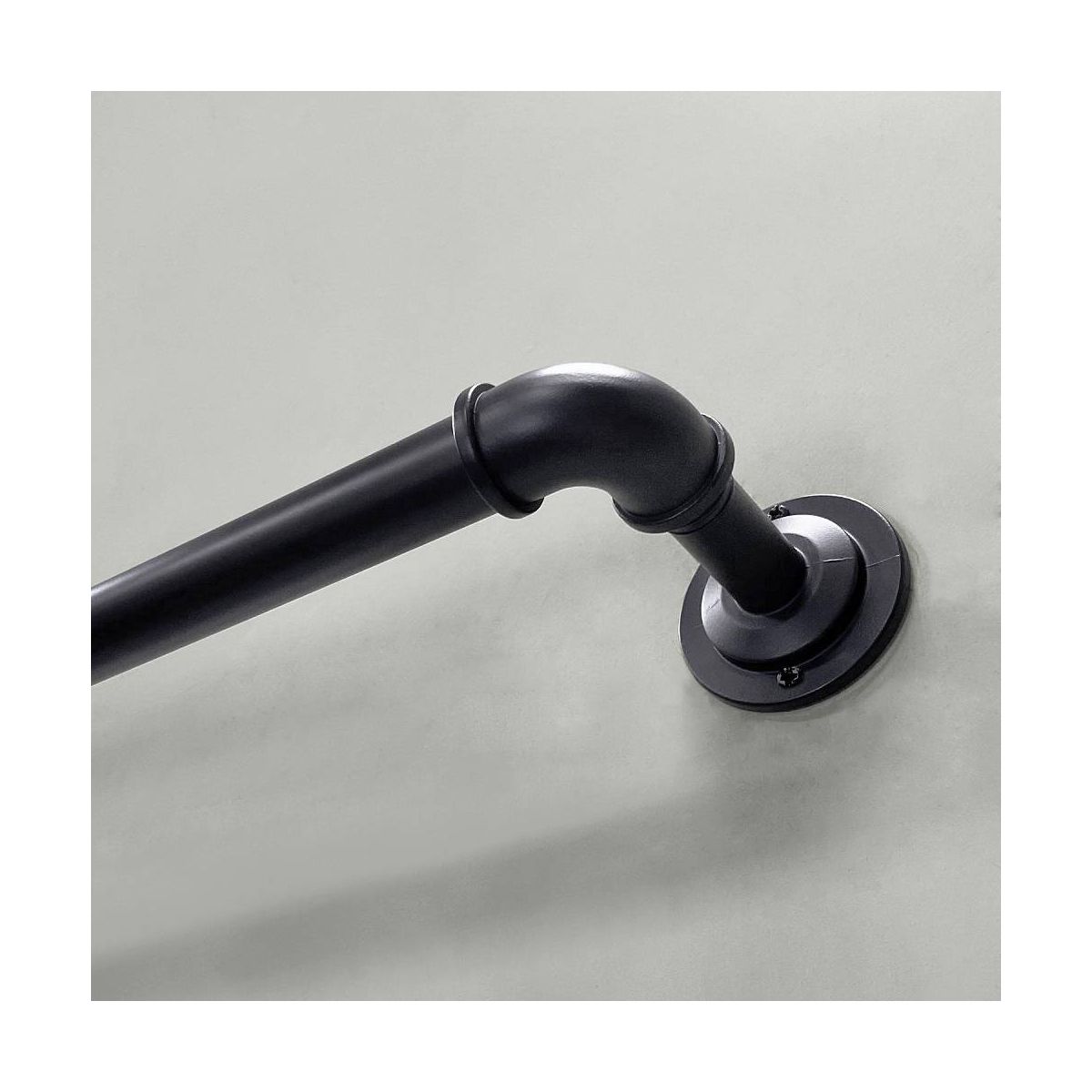 Lumi Home Furnishings Wraparound Single Steel Curtain Rod - thumbnail 2