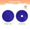 Unique Bargains Round Loose Rubber Beads Craft Smooth Ball Small Hole for DIY Crafts 50 Pcs - 3 of 4
