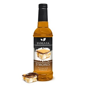 Syruvia S’mores Syrup - 25.4 fl oz. Premium Flavoring Syrup For Coffee - 1 of 4