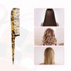 Unique Bargains Women's Leopard Print Pattern Acetate Wide Tooth Hair Comb Brown 1 Pc - 4 of 4