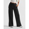 Coolmee Womens Wide Leg Sweatpants Drawstring High Waisted Athletic Joggers Casual Palazzo Pants with Pockets - 2 of 4