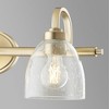 Quorum Lighting Reyes 3 - Light Vanity in  Aged Brass - 4 of 4