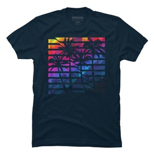 Men's Design By Humans City Summer By clingcling T-Shirt - 1 of 4