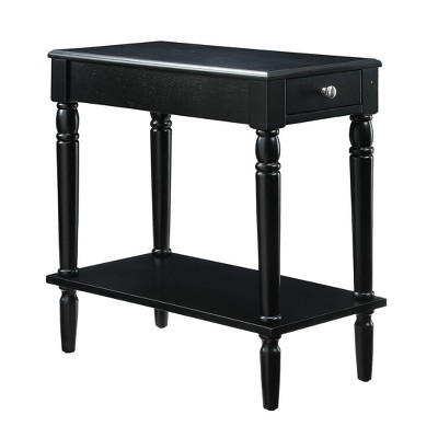 French Country No Tools Chairside Table Black - Breighton Home