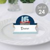 Big Dot of Happiness Boy 16th Birthday - Sweet Sixteen Birthday Party Tent Buffet Card - Table Setting Name Place Cards - Set of 24 - 2 of 4