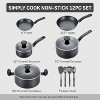 T-Fal 12pc Simply Cook Nonstick Cookware Set - 2 of 4