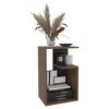 Zeus & Ruta Modern 25'' High End Table with Open Storage Shelves - 4 of 4