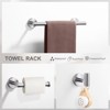WOWOW 3-Pieces Bathroom Hardware Set in Brushed Nickel - 3 of 4