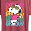 Women's - Peanuts - Groovy Stacked Short Sleeve Graphic T-Shirt - 2 of 4