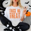 Trick or Treat Block Distressed - Women's Garment Dyed Graphic T-Shirt - 3 of 4
