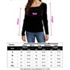 Off The Shoulder Tops for Women Plus Size Cross Wrap Velvet Tee Shirt Blouse - 4 of 4