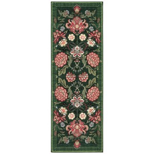 Floral Machine Washable Area Rugs for Living Room Bedroom Soft Non Slip Pastoral Rug Low Pile Botanical Floor Carpet for Kitchen Bathroom - 1 of 4