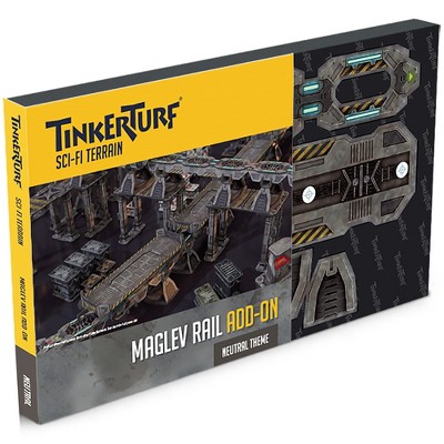 TinkerTurf Sci-Fi Terrain: MagLev Rail Add-On - Neutral Theme