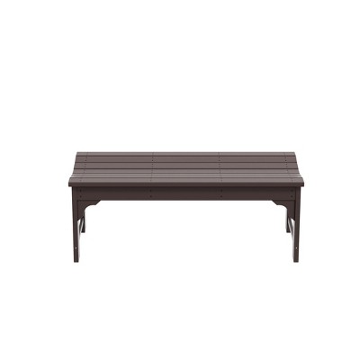 WestinTrends  Backless All-Weather Outdoor Bench for Patio Garden