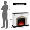 44" Farmhouse Fireplace Mantel With Heater - 3 of 3