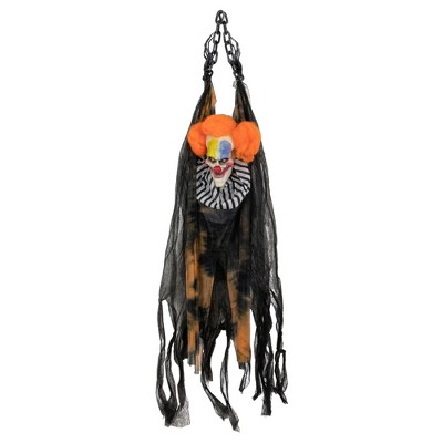 Northlight 46" Animated Clown with LED Eyes Hanging Halloween Decoration