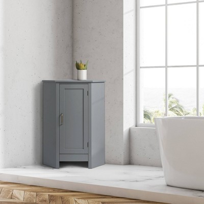 Modern Grey Wooden Floor Cabinet with 4 Drawers main image 1