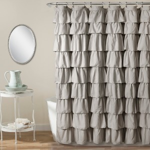 Ruffle Shower Curtain - Lush Décor - 1 of 3