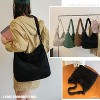 Generic Canvas Tote Bag Casual Hobo Crossbody Shoulder Bag for Women and Men Large Purse Messenger Bag - 3 of 4