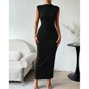 black ruched dress target Black Ruched Dress