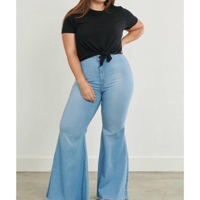 Women's Ripped Bell Bottoms - Vibrant Miu