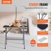 BENCMATE Pet Grooming Tool 330lbs Capacity Stainless Steel Pet Grooming Table Clamp Adjustable And Storage Shelf, Black, 36.00"*24.00"*31.50" - 4 of 4