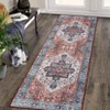 Washable Vintage Rug Non Slip Low Pile Rug Soft Throw Floor Cover Foldable Indoor Carpet for Living Room Bedroom Playroom Nursery - 4 of 4