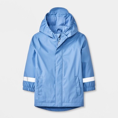 Toddler Solid Rain Coat - Cat & Jack™ Blue