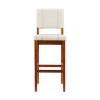 Milano Padded Barstool Upholstered Seat & Back - Linon - image 3 of 4