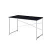Royal Hampton Writing Desk with X Shaped Crossbar Support, Black and White - 3 of 4