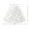 Sweet Jojo Designs Girl Empire Lamp Shade 4in.x7in.x10in. Rose White - 2 of 4
