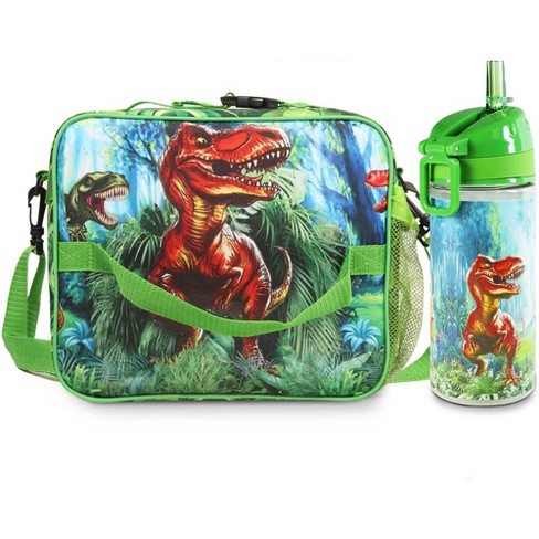 Kids lunch bag for kids toddler children, Printed Reusable insulated lunch  box bag with Water Bottle