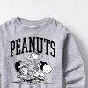 Boys' - Peanuts - Collegiate Art Graphic Long Sleeve Fleece Sweatshirt - 2 of 4