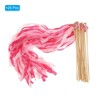 Unique Bargains Party Wooden Handle Lace Ribbon Sticks Fairy Wand 25 Pcs - 3 of 4