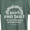 Women's - Instant Message - Guard Your Heart Short Sleeve Graphic T-Shirt - 2 of 4