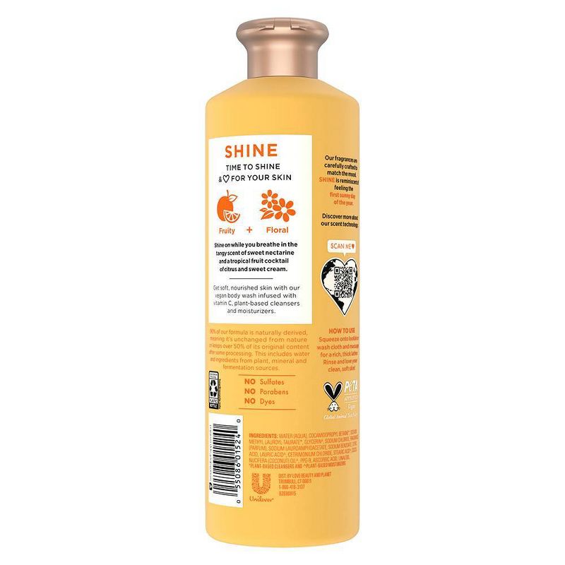 Beloved Shine Vegan Body Wash with Sweet Nectarine &#38; Vitamin C - 18 fl oz, 4 of 10