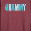 Women's - Instant Message - Grammy Lightweight French Terry Wide Neck Long Sleeve Graphic Shirt - 2 of 4