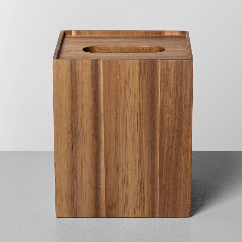 Wooden Tissue Box Holder - Hearth &#38; Hand&#8482; with Magnolia, 1 of 11