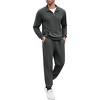 COOFANDY Men's Tracksuit 2 Piece Quarter Zip Sweatsuit Sets Casual Athletic Running Jogging Suits - 3 of 4