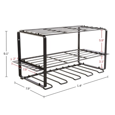 Stalwart Black Steel 3-Tier Power Tool Organizer Shelving