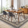 Washable Vintage Boho Area Rug, Low-Pile Soft Non-Slip Carpet for Living Room, Bedroom, Kitchen, Stain-Resistant Large Rug - 3 of 4