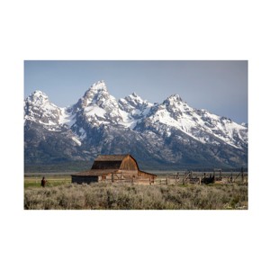 Trademark Fine Art - David Drost  Mountains of Wyoming III Canvas Art - 1 of 4