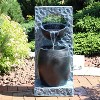 Sunnydaze Peaceful Rain Electric Outdoor Water Fountain - 31.75" H - Gray and Black - 4 of 4